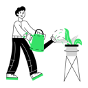پیش‌نمایش فایل man-watering-plant-using-water-can-11968819 از پک خدمات نظافت