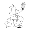 پیش‌نمایش فایل man-finding-his-self-reflection-12011863 از پک فراموشی