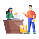 پیش‌نمایش فایل male-passenger-talking-with-airport-staff-12148693 از پک رزرو بلیط هواپیما
