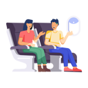 پیش‌نمایش فایل passenger-sitting-in-flight-12148702 از پک رزرو بلیط هواپیما