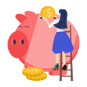 پیش‌نمایش فایل money-saving-12178724 از پک استارتاپ و کسب و کار نوپا