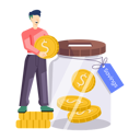 پیش‌نمایش فایل money-saving-jar-12178760 از پک استارتاپ و کسب و کار نوپا
