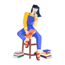 پیش‌نمایش فایل female-reader-12189726 از پک تاجران و مدیران