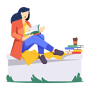 پیش‌نمایش فایل girl-reading-book-12189722 از پک تاجران و مدیران