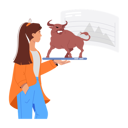 پیش‌نمایش فایل woman-invested-in-bull-share-market-12214935 از پک سهام