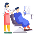 پیش‌نمایش فایل man-getting-haircut-at-salon-12285488 از پک سالن زیبایی