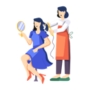 پیش‌نمایش فایل woman-getting-hair-straighten-at-salon-12285473 از پک سالن زیبایی