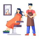 پیش‌نمایش فایل woman-getting-haircut-at-salon-12285456 از پک سالن زیبایی