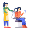 پیش‌نمایش فایل woman-getting-haircut-at-salon-12285479 از پک سالن زیبایی