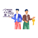 پیش‌نمایش فایل agent-handovers-house-keys-to-new-owner-12300309 از پک مشاور املاک