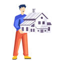 پیش‌نمایش فایل man-purchases-new-house-for-his-family-12300284 از پک مشاور املاک