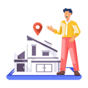 پیش‌نمایش فایل property-location-shared-by-man-going-to-market-12300286 از پک مشاور املاک
