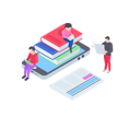 پیش‌نمایش فایل e-learning-1804683 از پک آموزش آنلاین (ایزومتریک)