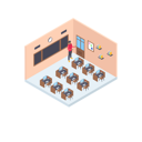 پیش‌نمایش فایل educational-classroom-1804699 از پک آموزش آنلاین (ایزومتریک)