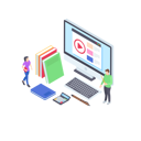 پیش‌نمایش فایل online-course-1804703 از پک آموزش آنلاین (ایزومتریک)