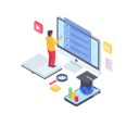 پیش‌نمایش فایل online-test-evaluation-1804708 از پک آموزش آنلاین (ایزومتریک)