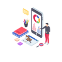 پیش‌نمایش فایل online-training-1804704 از پک آموزش آنلاین (ایزومتریک)