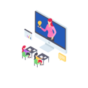 پیش‌نمایش فایل online-training-1804711 از پک آموزش آنلاین (ایزومتریک)
