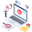 پیش‌نمایش فایل online-advertisement-2545261 از پک ایزومتریک