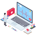 پیش‌نمایش فایل online-medical-treatment-2545236 از پک ایزومتریک