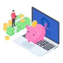 پیش‌نمایش فایل online-money-savings-2545264 از پک ایزومتریک