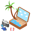 پیش‌نمایش فایل beach-trip-2545438 از پک ایزومتریک جلد ۲
