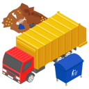 پیش‌نمایش فایل garbage-collecting-truck-2545420 از پک ایزومتریک جلد ۲