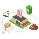 پیش‌نمایش فایل garbage-recycling-factory-2545419 از پک ایزومتریک جلد ۲