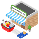 پیش‌نمایش فایل mini-market-stall-2545443 از پک ایزومتریک جلد ۲