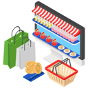 پیش‌نمایش فایل online-dairy-shop-2545447 از پک ایزومتریک جلد ۲