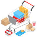 پیش‌نمایش فایل online-shopping-and-payment-2545449 از پک ایزومتریک جلد ۲