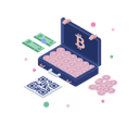پیش‌نمایش فایل bitcoin-in-briefcase-2600532 از پک ارز دیجیتال