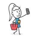 پیش‌نمایش فایل stick-woman-taking-a-selfie-3526668 از پک دختر چوبی