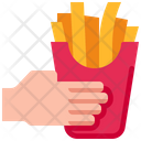پیش‌نمایش فایل holding-french-fries-box-5566141 از پک تحویل غذا