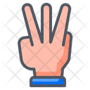 پیش‌نمایش فایل threehandfingersigncount-11599657 از پک علامت دست