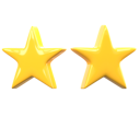 پیش‌نمایش فایل 2-star-rating-11675677 از پک امتیاز ستاره ای