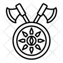 پیش‌نمایش فایل two-axes-and-shield-7749773 از پک وایکینگ‌ها