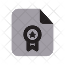 پیش‌نمایش فایل certificate-6239593 از پک آیکن فایل با دو تن جامد