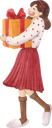 پیش‌نمایش فایل girl-with-gift-7192372 از پک خرید