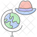 پیش‌نمایش فایل globe-and-travel-hat-11215688 از پک روز پدر