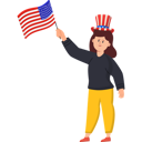 پیش‌نمایش فایل a-girl-with-the-american-flag-celebrating-independence-day-9130771 از پک جشن روز استقلال آمریکا