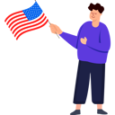 پیش‌نمایش فایل joyful-independence-man-celebrating-the-fourth-of-july-9130790 از پک جشن روز استقلال آمریکا