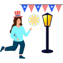 پیش‌نمایش فایل united-in-freedom-girl-commemorating-independence-day-9130777 از پک جشن روز استقلال آمریکا