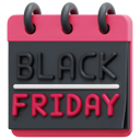 پیش‌نمایش فایل black-fridaycalendarsaledaydaily-calendarcommerceagenda3d-6556781 از پک جمعه سیاه