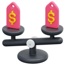 پیش‌نمایش فایل comparepricecommerceshoppingprice-labelprice-tagbalance3d-6556780 از پک جمعه سیاه