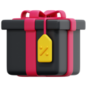 پیش‌نمایش فایل gift-boxgiftboxpresentblack-fridaydiscountcommerceshopping3d-6556778 از پک جمعه سیاه