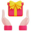 پیش‌نمایش فایل hand-gift-box-6898478 از پک هدیه