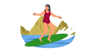 پیش‌نمایش فایل girl-riding-surfboard-7642995 از پک فعالیت ورزشی