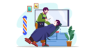 پیش‌نمایش فایل barber-shop-7664786 از پک آرایشگاه مردانه