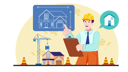 پیش‌نمایش فایل civil-engineers-explaining-house-plan-7664872 از پک مهندس عمران